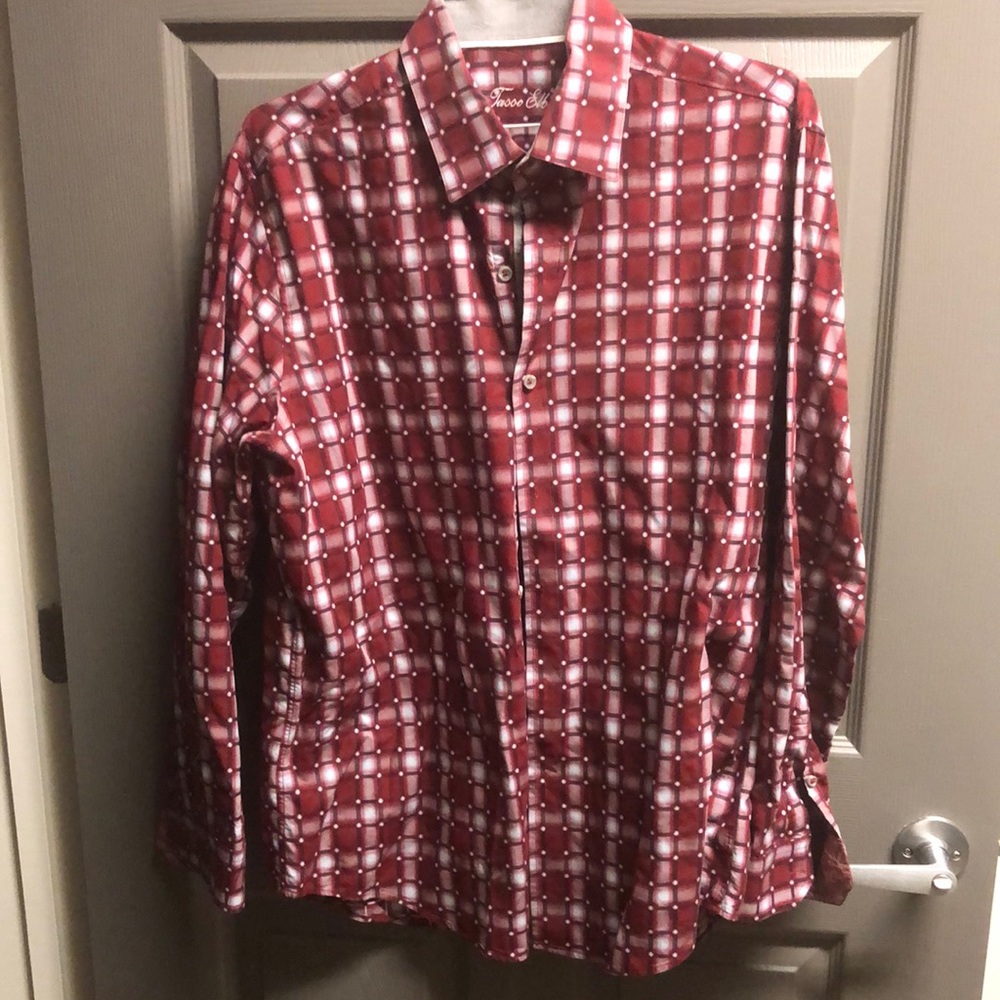 Men’s Tasso Elba long sleeve shirt 16 100% cotton